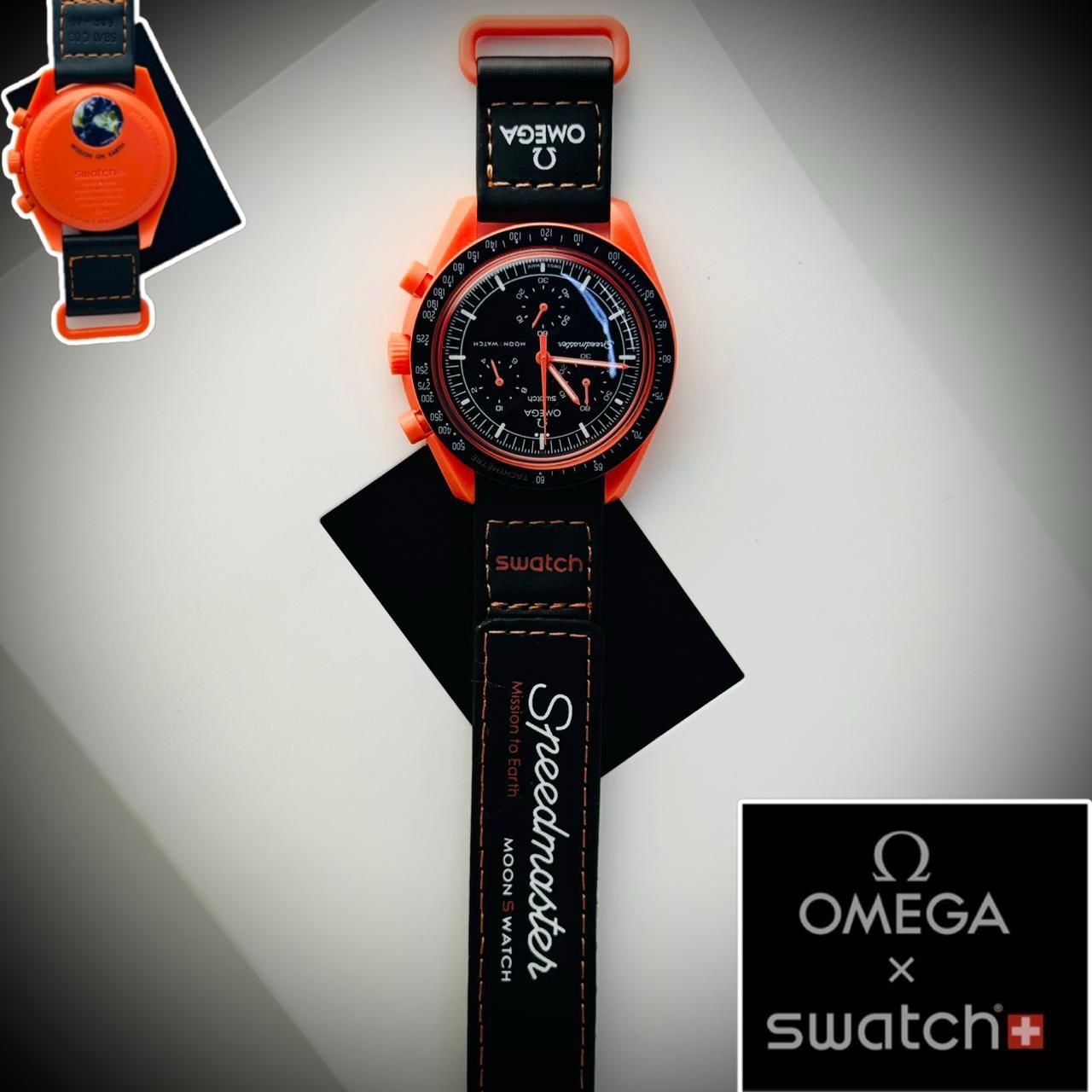 Swatch X Omega Lava  watch