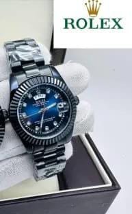 Black with Blue Dial