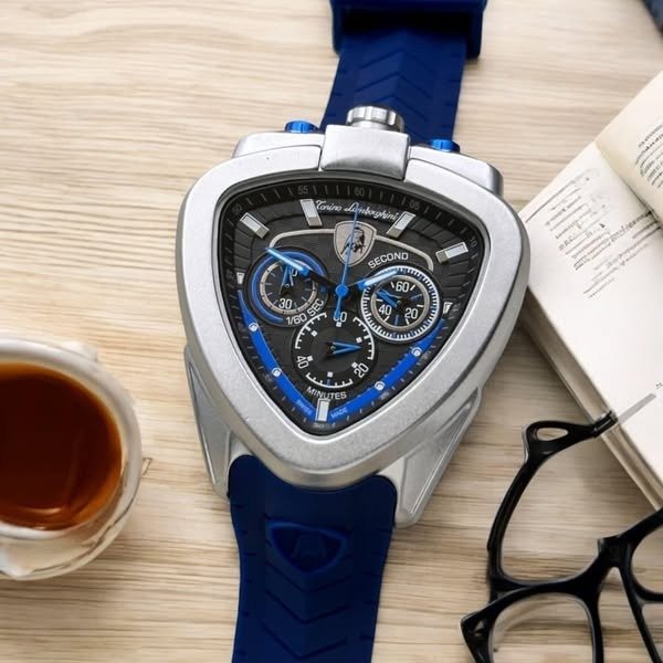 Blue Strap with Black Pin