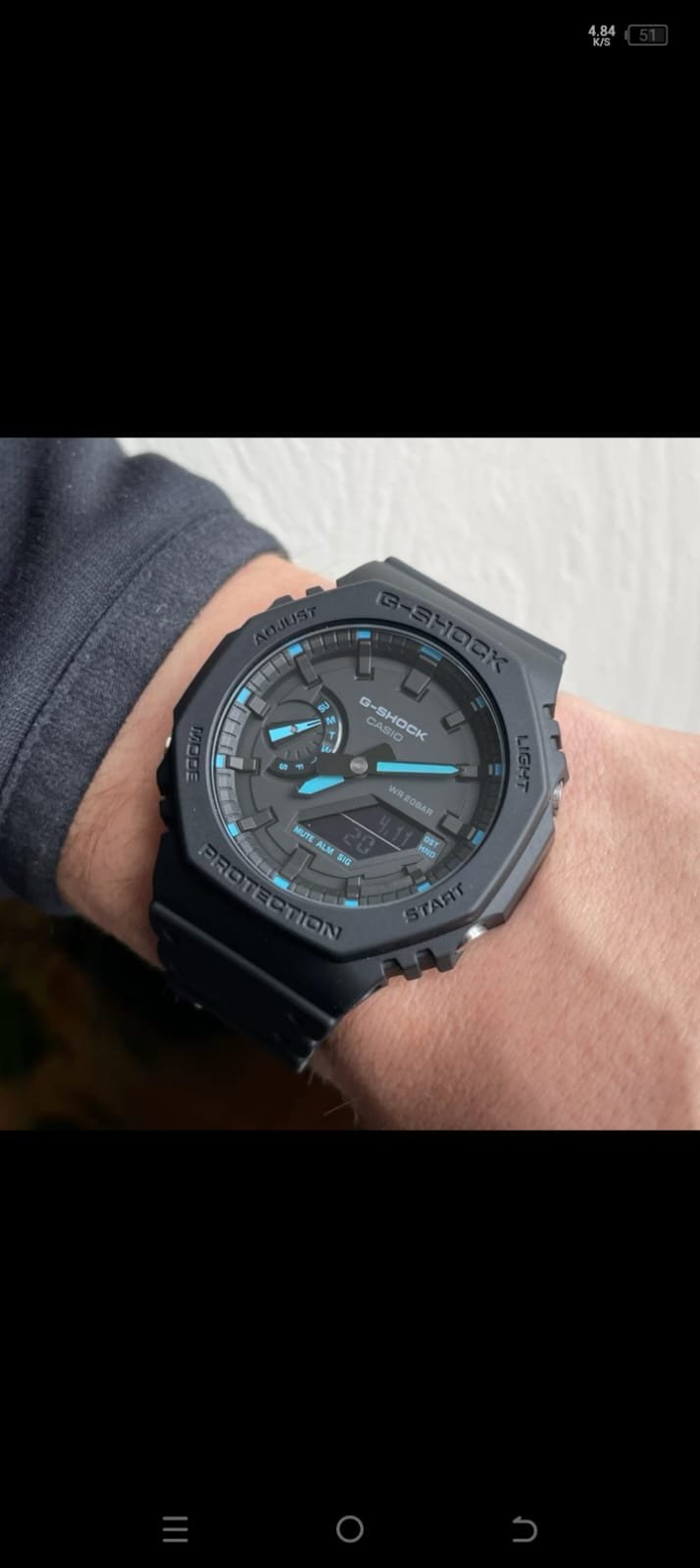 Black with Blue Needels