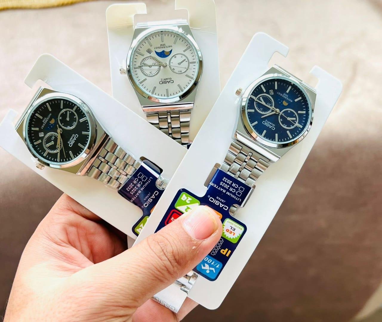 Silver With Black Dial